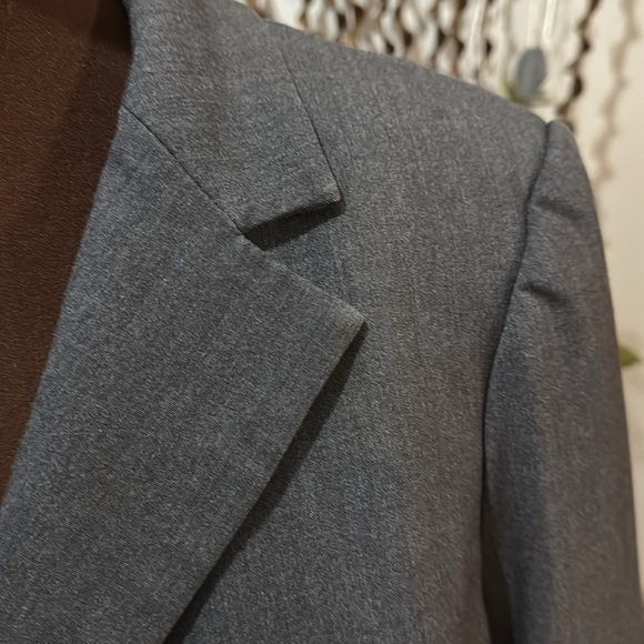 Calvin Klein Gray Blazer Structured Suit Jacket - Picture 3 of 5